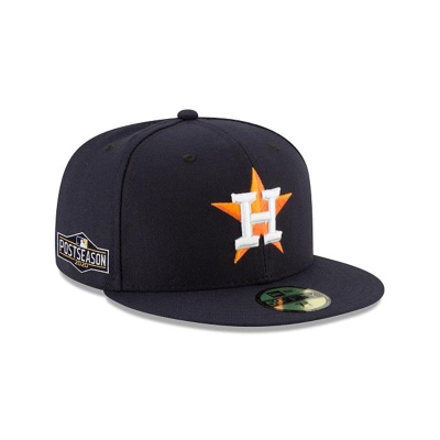 Sapca New Era Houston Astros MLB Postseason Side Patch 59FIFTY Fitted - Albastri